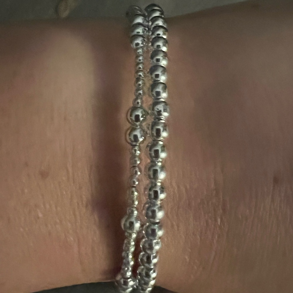 Handmade “Worthy” Bangle Stack